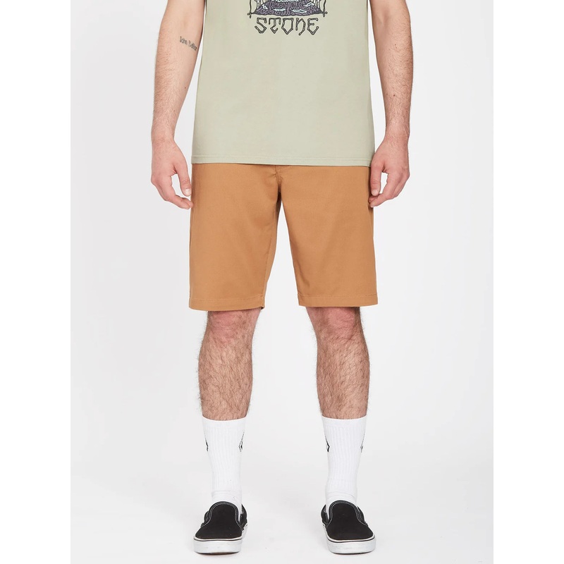 Volcom Frickin Modern Stretch Shorts 21 Tobacco