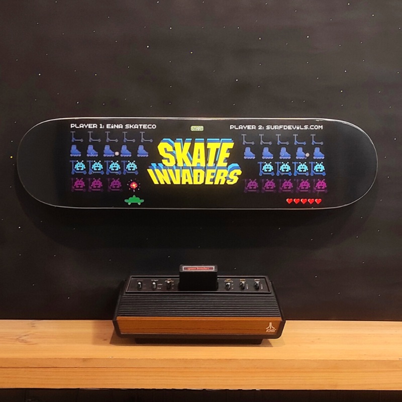 Tabla Skate Invaders Eina x Surfdevils Collab