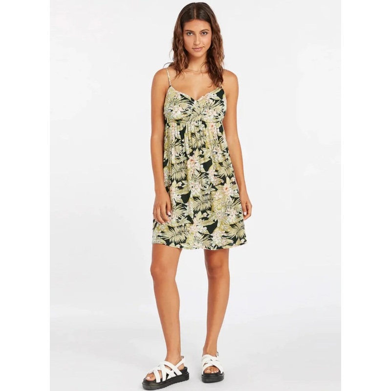 Vestido Volcom Frondly Fire Dress Black Combo