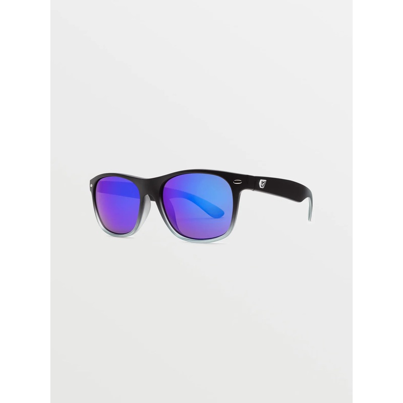 Volcom Fourty6 Matte Black Clear Fade/Gray Blue Mirror