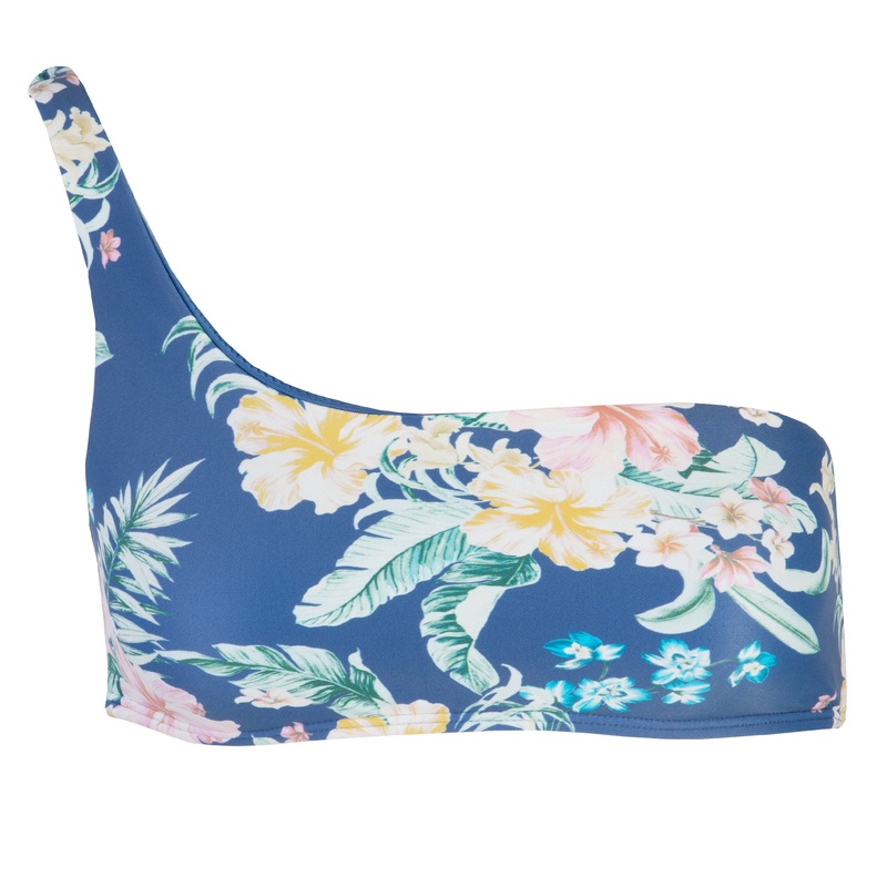 Tulum Tropical Monterey Top|Blue|XS|S|M