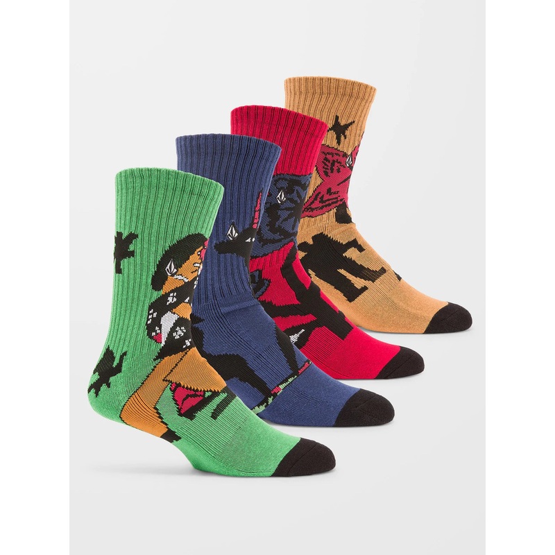 Calcetines Volcom Bob Mollema Sock (Pack 4 calcetines)