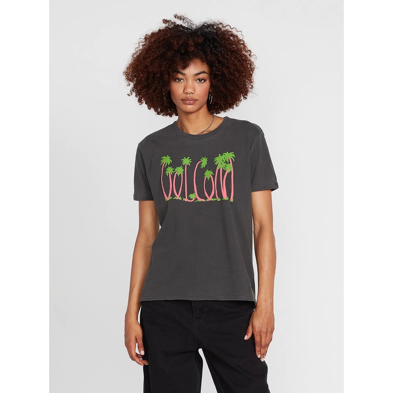 Camiseta Chica Volcom Truly Ringer Black