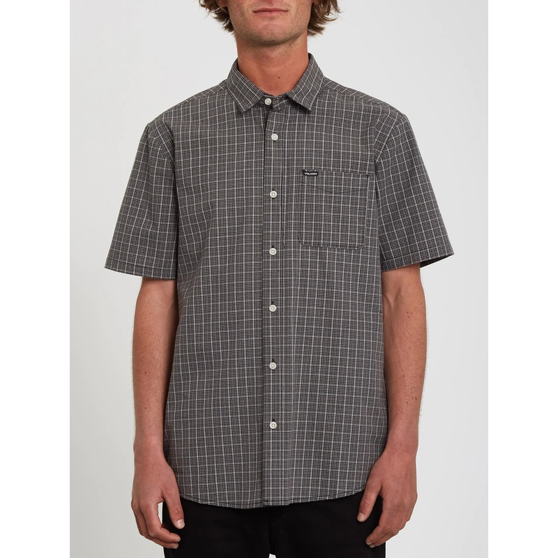 Camisa Volcom Mini Check Woven Black