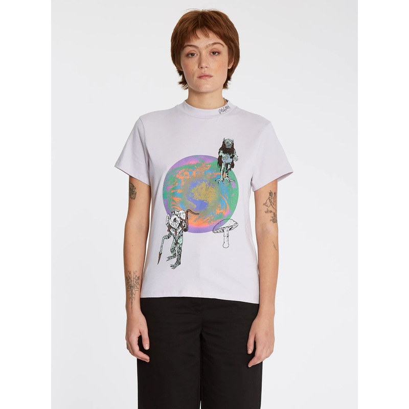 Camiseta Chica Volcom Chrissie Abbott x French Lavender