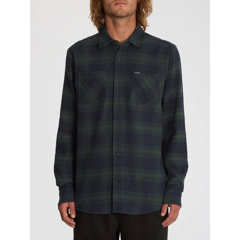 Camisa Volcom Tone Stone LS Cedar Green