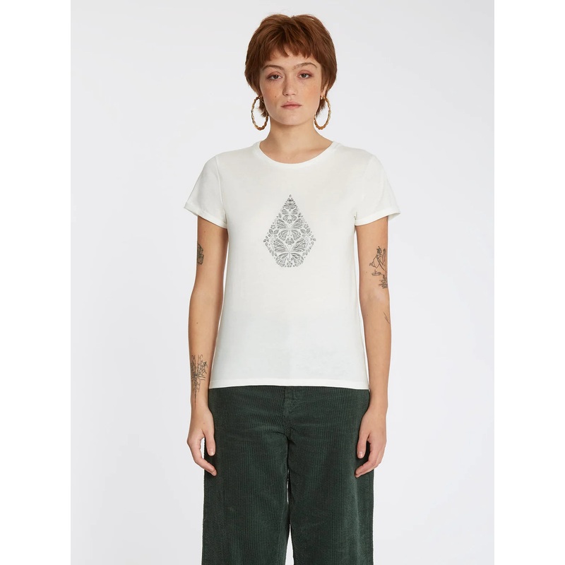 Camiseta Chica Volcom Radical Daze Tee Star White