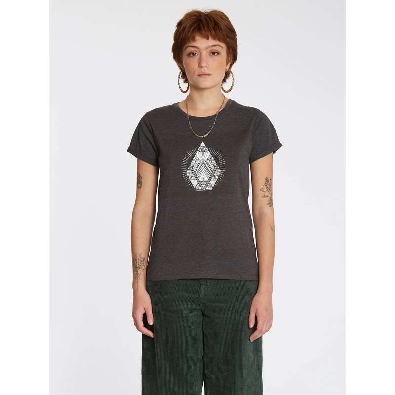 Camiseta Chica Volcom Radical Daze Tee Charcoal