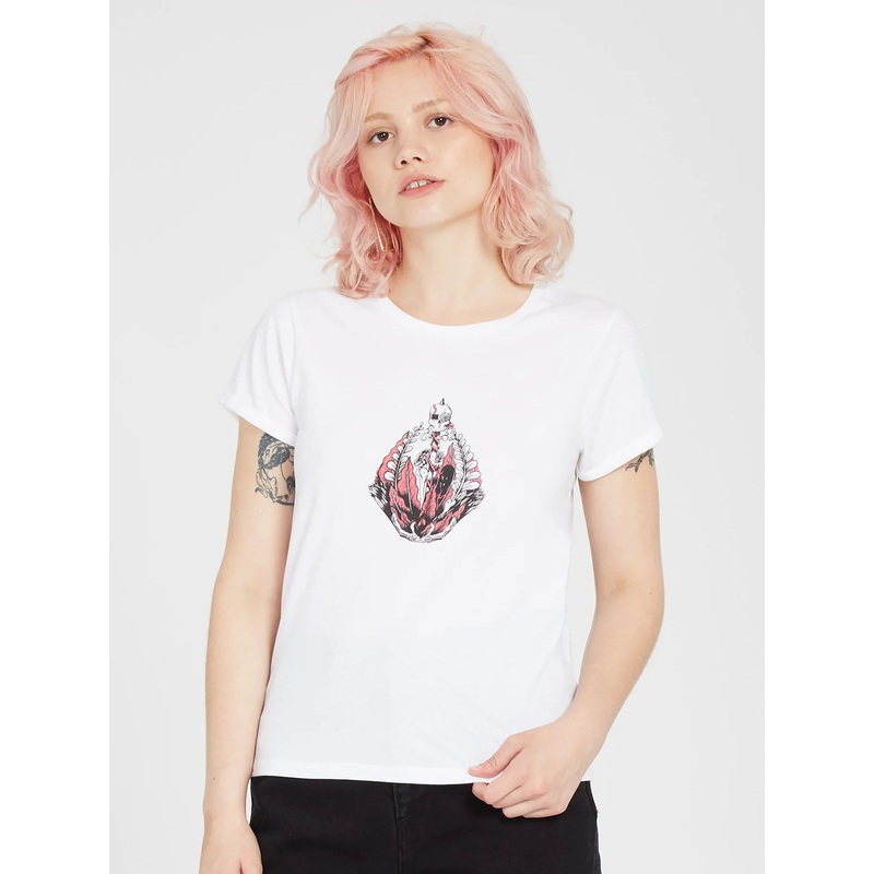 Camiseta Chica Volcom Radical Daze Tee White