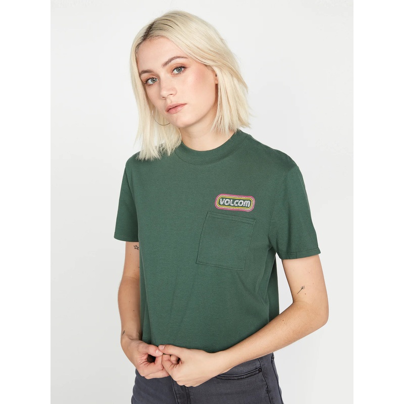 Camiseta Chica Volcom Poacket Dial Tee Dark Pine