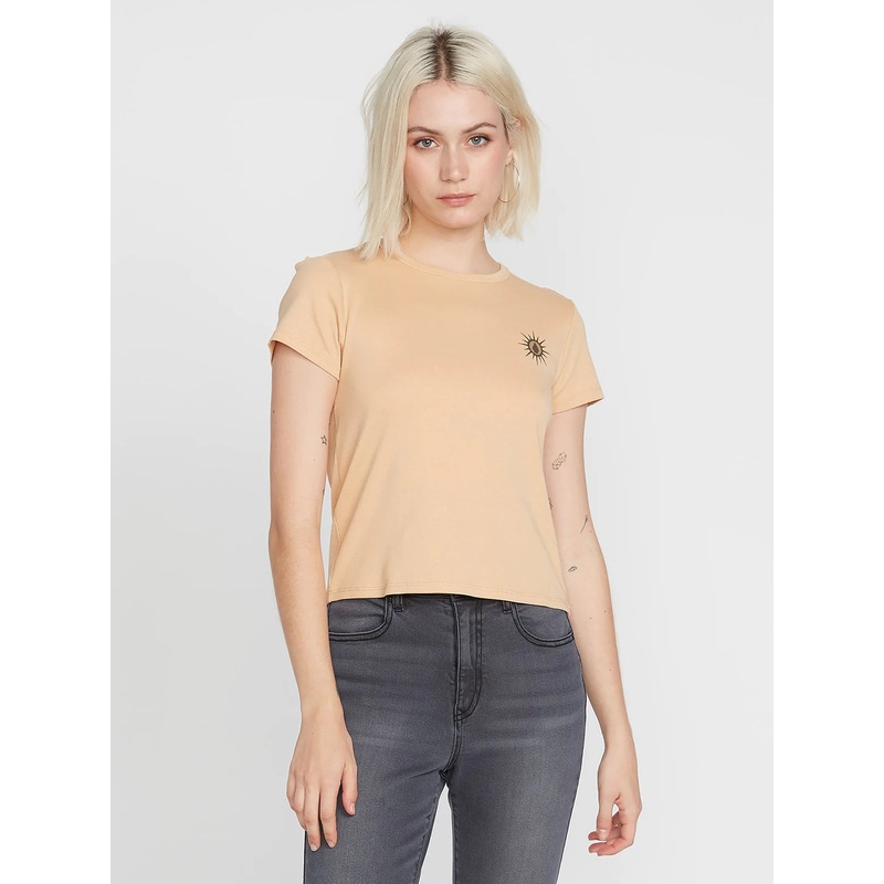 Camiseta Chica Volcom Have a Clue Hazelnut