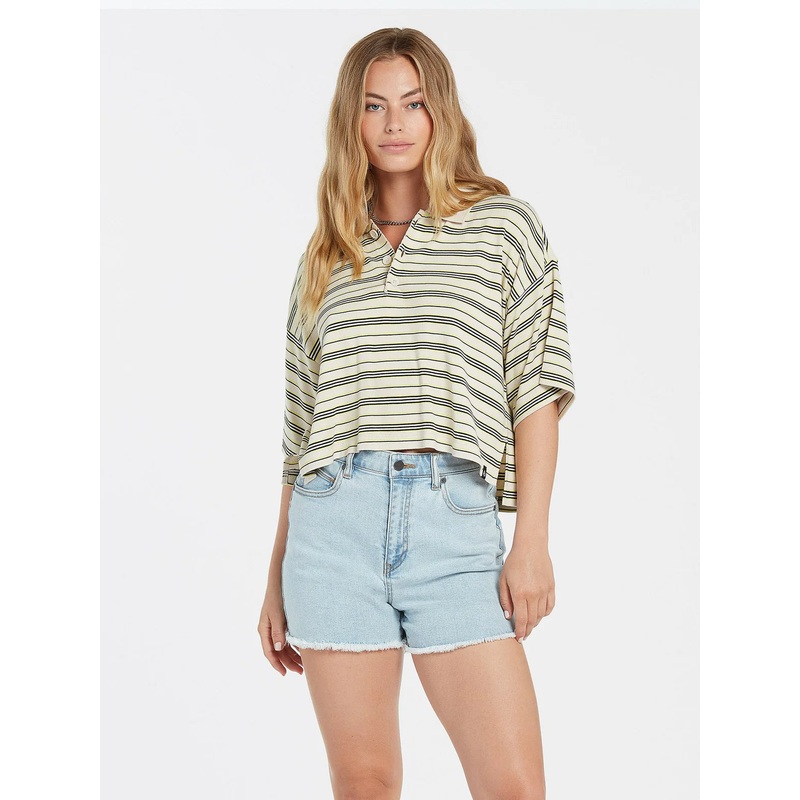 Polo Chica Volcom Popztone Bone