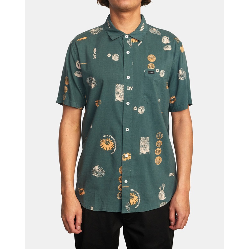 Camisa Rvca Pet Cactus Green|Green|S|M|L