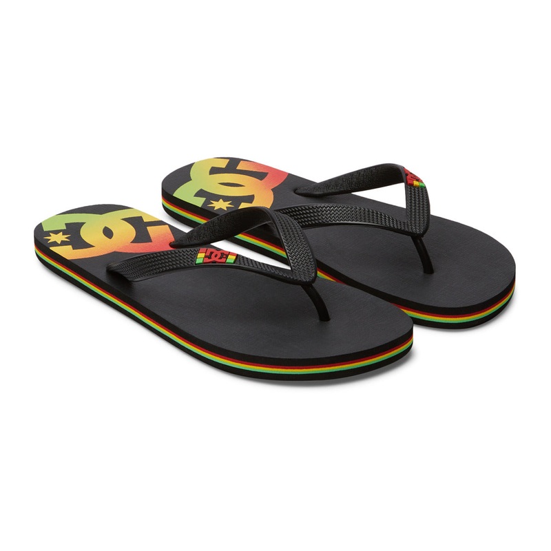 Chanclas DC Shoes Spray Rasta|Black|40.5|42|43