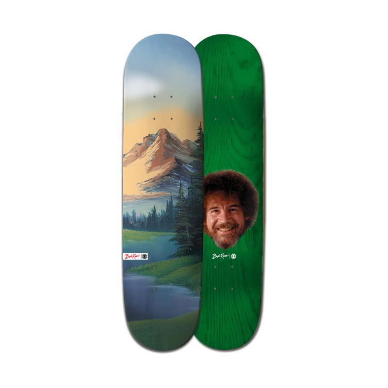 Tabla de skate Element x Bob Ross 8 Happy In This World
