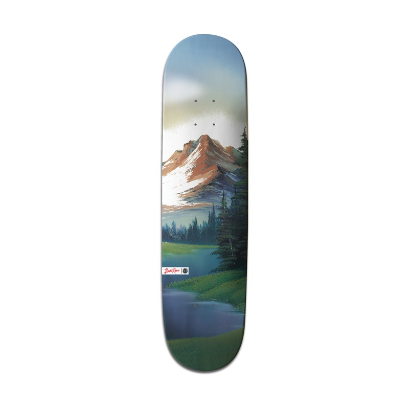 Tabla de skate Element x Bob Ross 8 Happy In This World