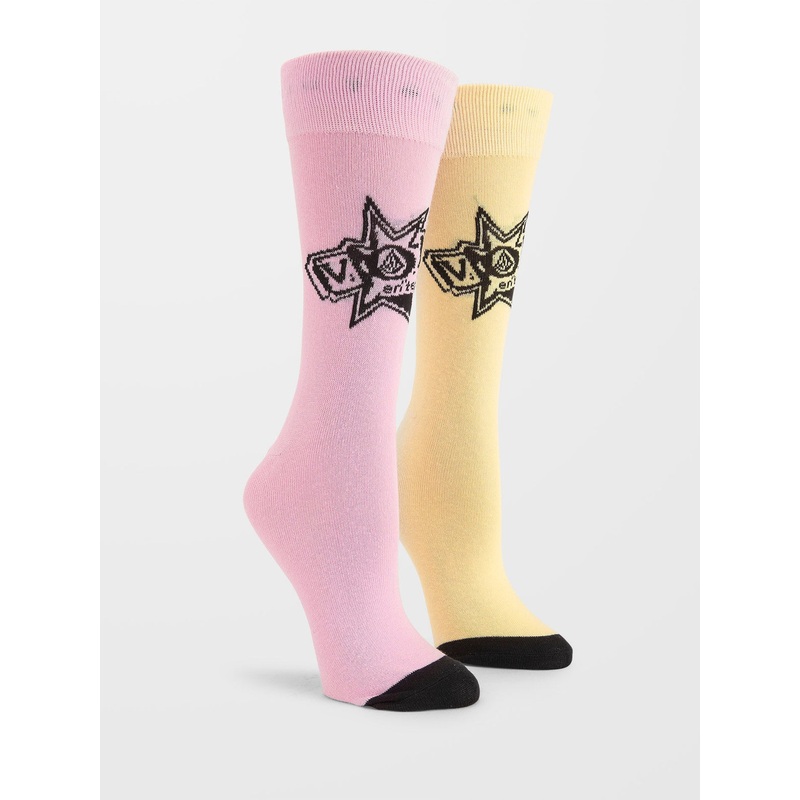Calcetin Chica Volcom V Ent Sock Premium Reef Pink