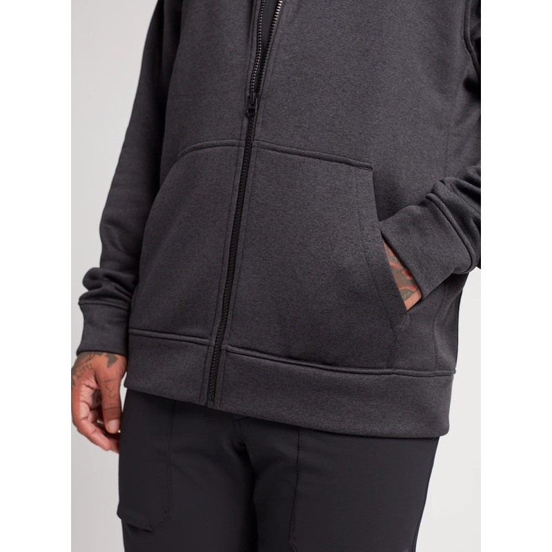 Sudadera Burton Oak Full-Zip Hoodie True Black Heather