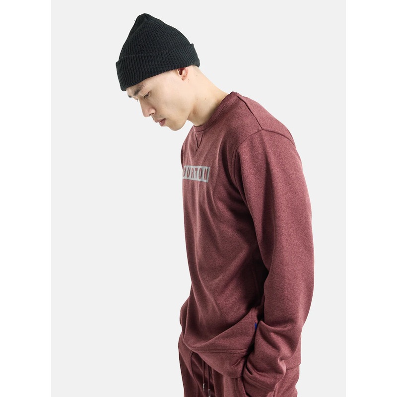 Sudadera Burton Oak Pullover Crewneck Almandine Heather