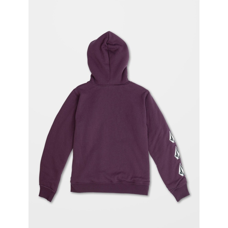 Sudadera con capucha nio Iconic Stone Lined – Mulberry