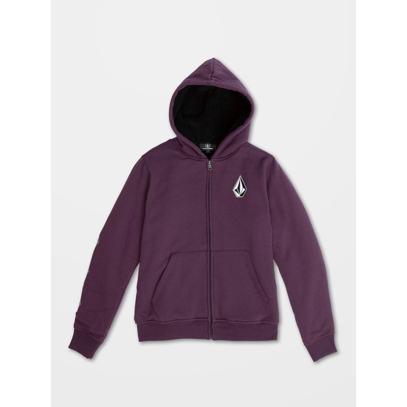 Sudadera con capucha nio Iconic Stone Lined – Mulberry
