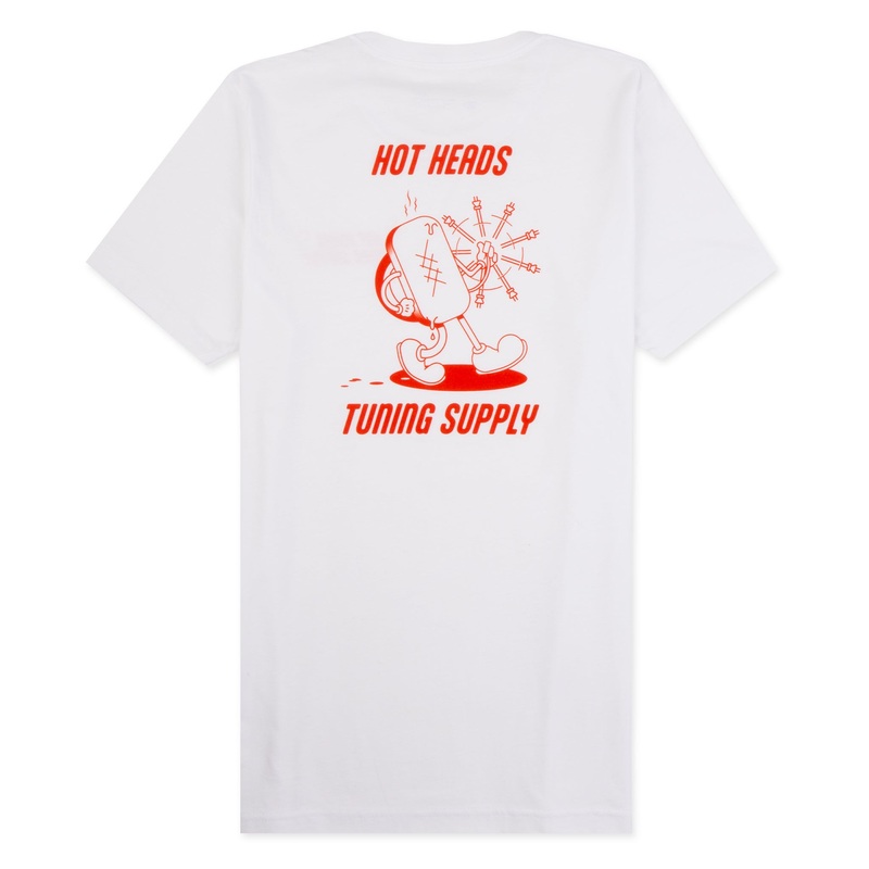 Neon Wave Hot Heads Shop Tee|White|XS|S|M|L|XL|XXL