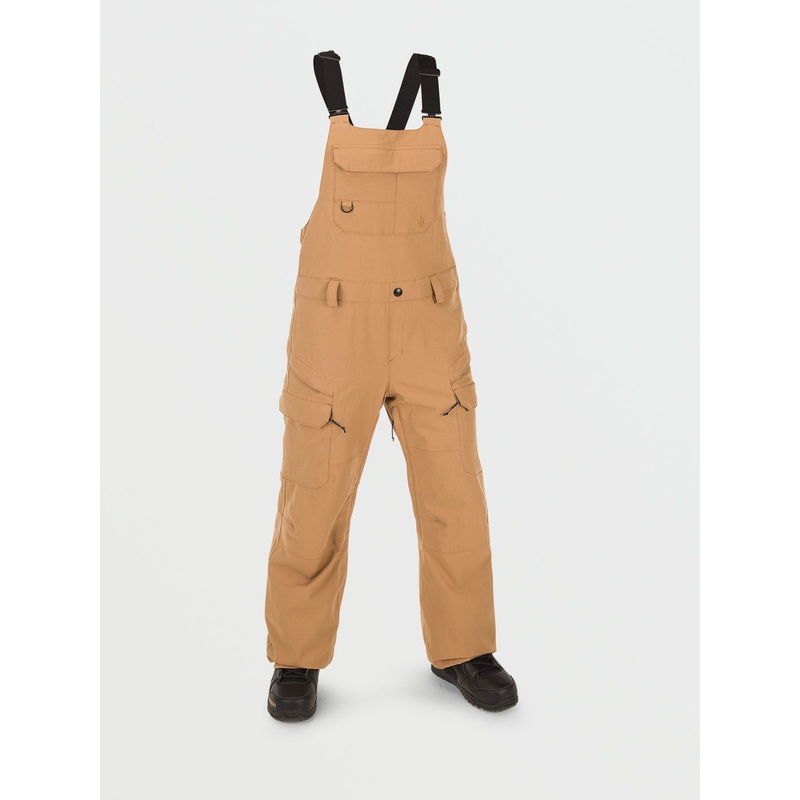 Pantaln de snowboard Mujer Volcom Creston 3D Stretch Bib Overall – Caramel