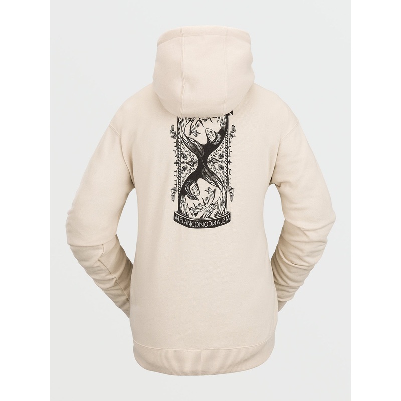 Sudadera nieve Mujer Volcom Melancon Hoodie – Off White