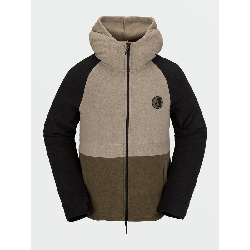Sudadera Nieve Volcom V-Science Full Zip – Dark Khaki