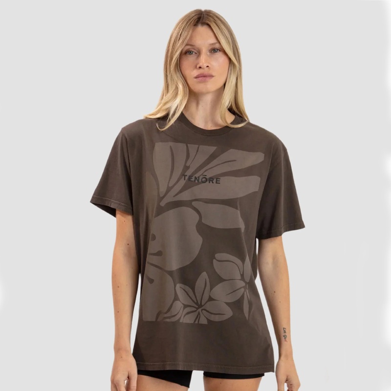Aloha Boyfriend Tee|Brown|S|M|L