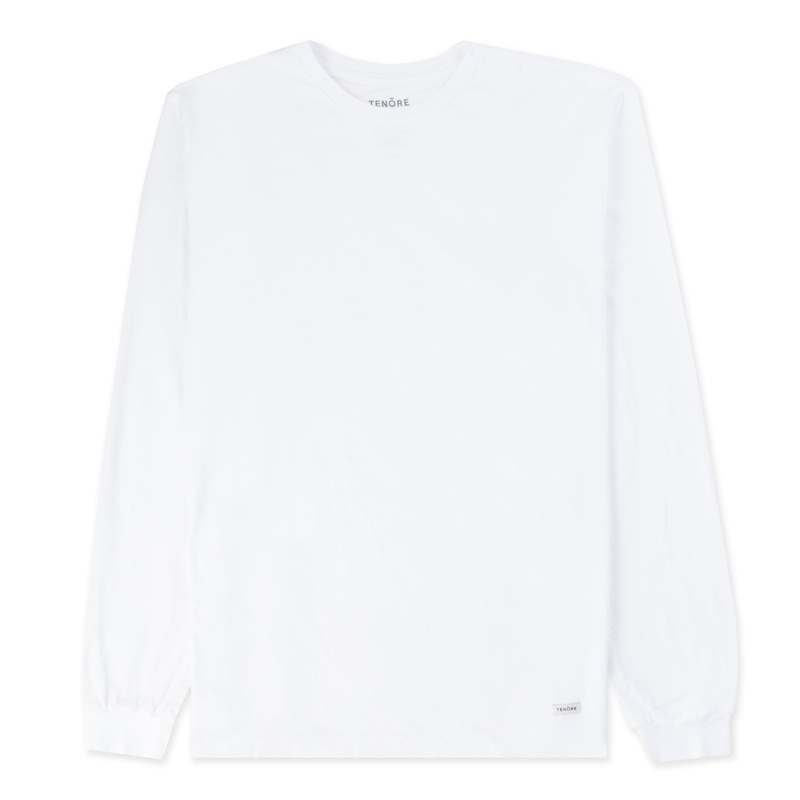 Woven Label Soft Long Sleeve Tee
