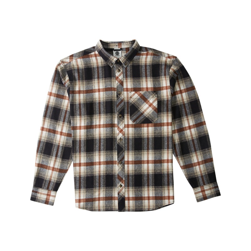 Camisa de franela Element Lumber Classic – Lumber Plaid Black/Dullgold