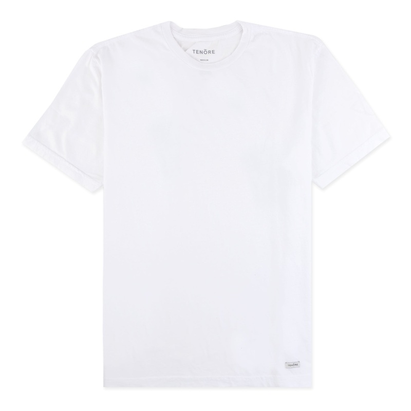Woven Label Soft Shirt|White|M|L|XL