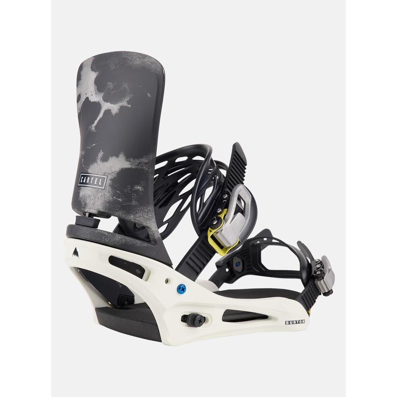 Fijaciones snowboard Burton Cartel Re:flex – White/Graphic