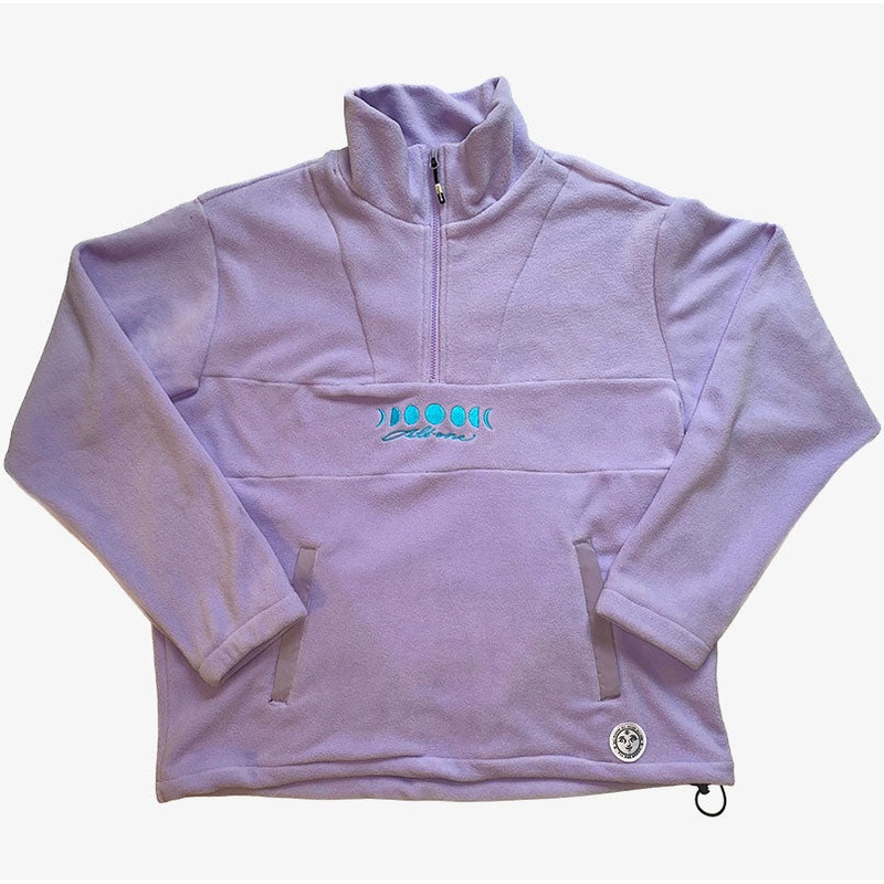 Forro Polar All One Moonphases Half Zip Fleece  Orchid