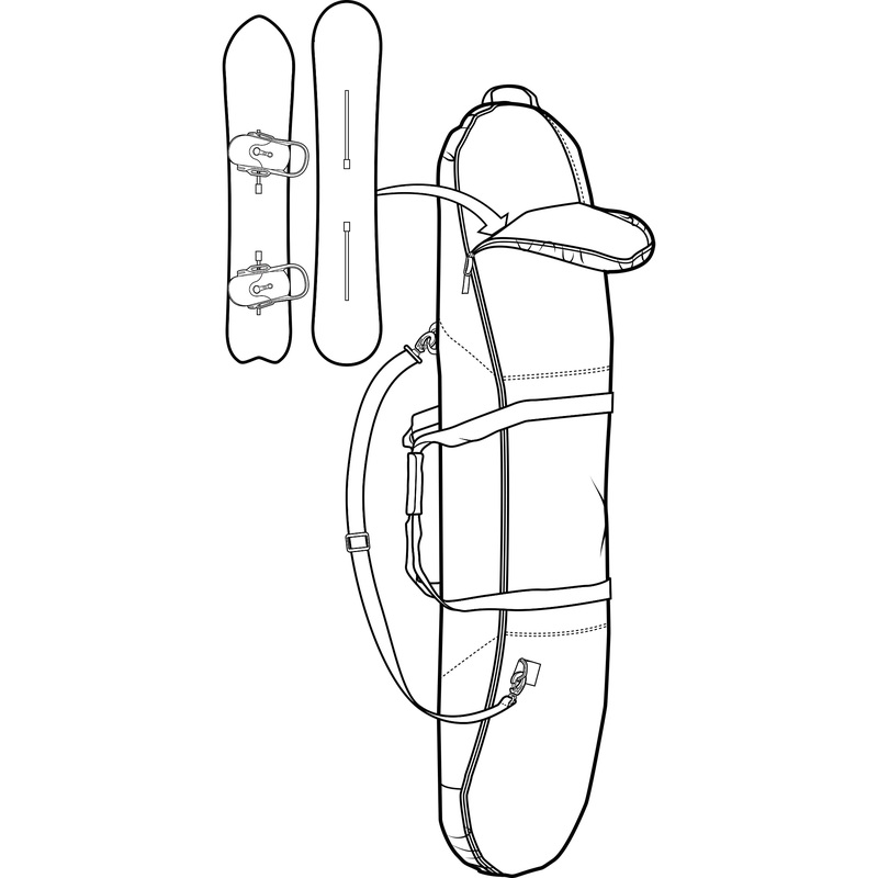Funda snowboard Burton Space Sack – Almandine