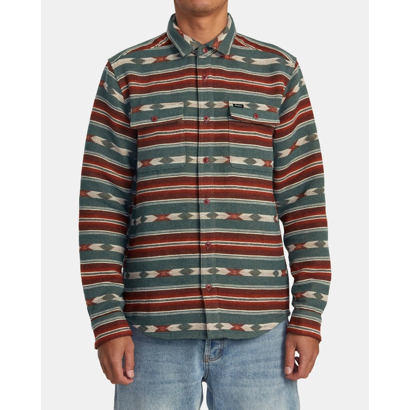Camisa Rvca Blanket – Teal|Green|M|XL