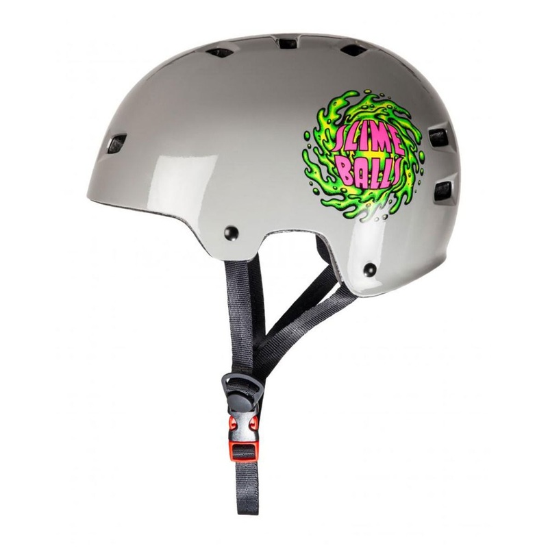 Casco de Skateboard Bullet x Slime Balls Slime Logo – Grey