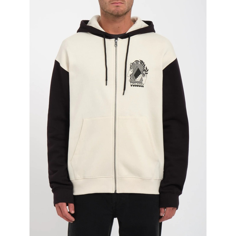 Sudadera con Cremallera Volcom Watanite – Dirty White