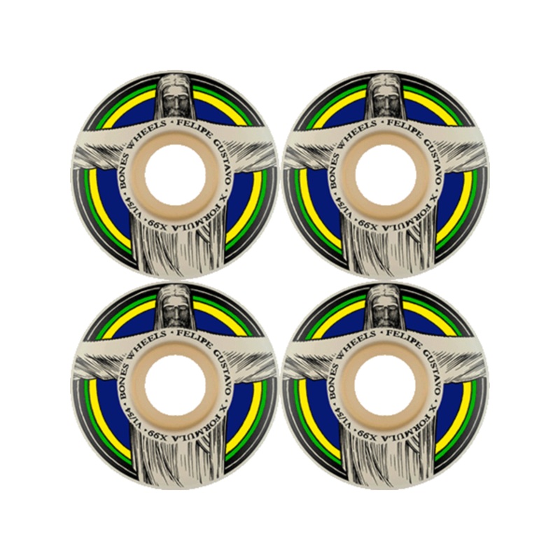 Ruedas de skate Bones X Formula Sidecut V1 Gustavo Redeemer 54mm 99a