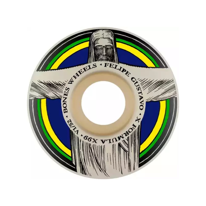 Ruedas de skate Bones X Formula Sidecut V1 Gustavo Redeemer 54mm 99a