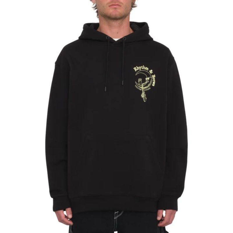 Sudadera con capucha Volcom Skate Terrystoned  – Black