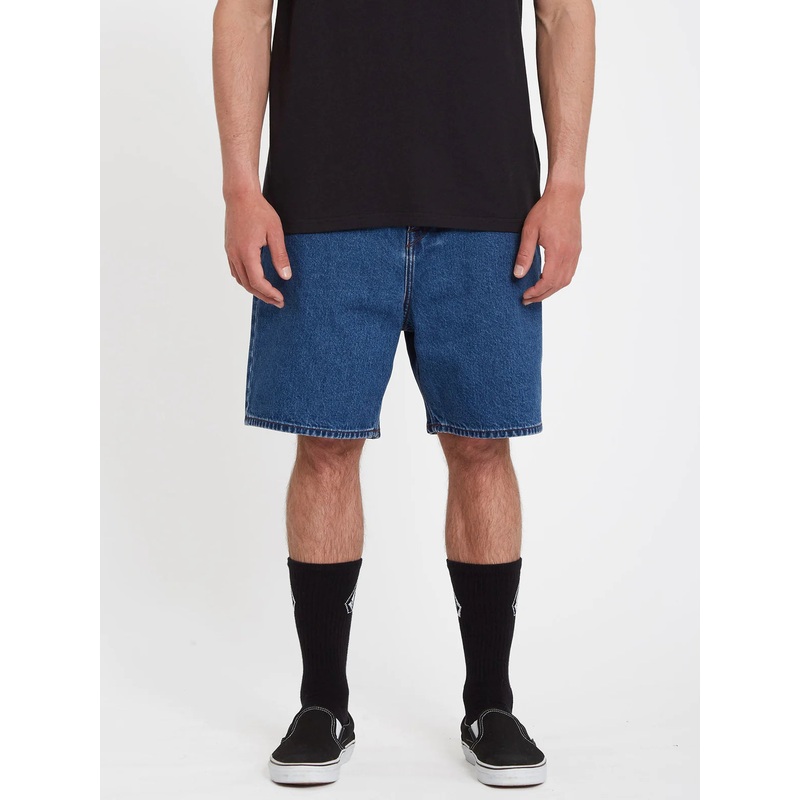 Pantaln Corto Volcom Billow Denim Short – Oliver Mid Blue