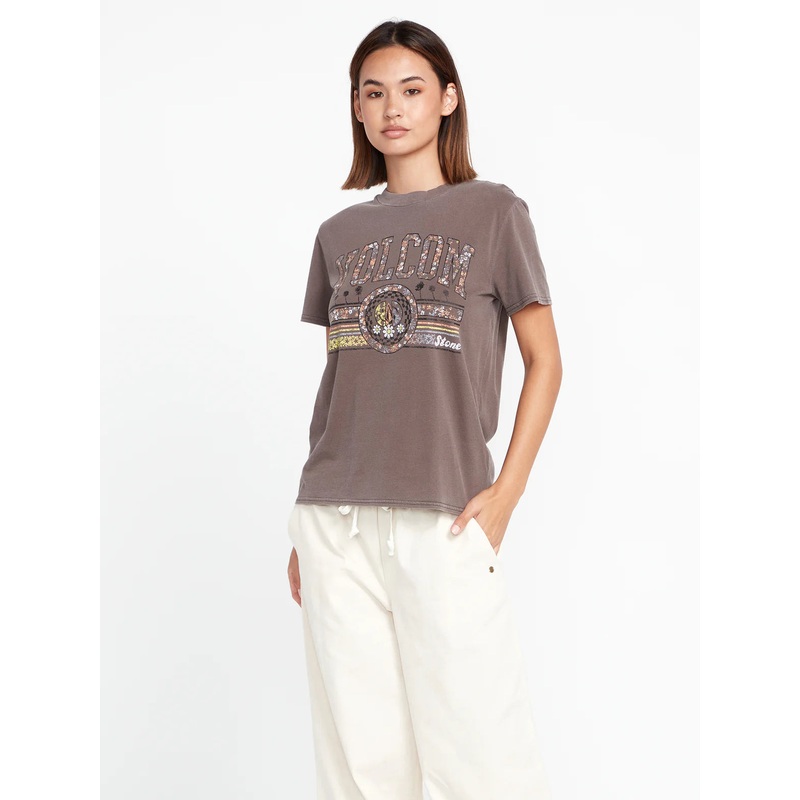 Camiseta Chica Volcom Lock It Up – Slate Grey