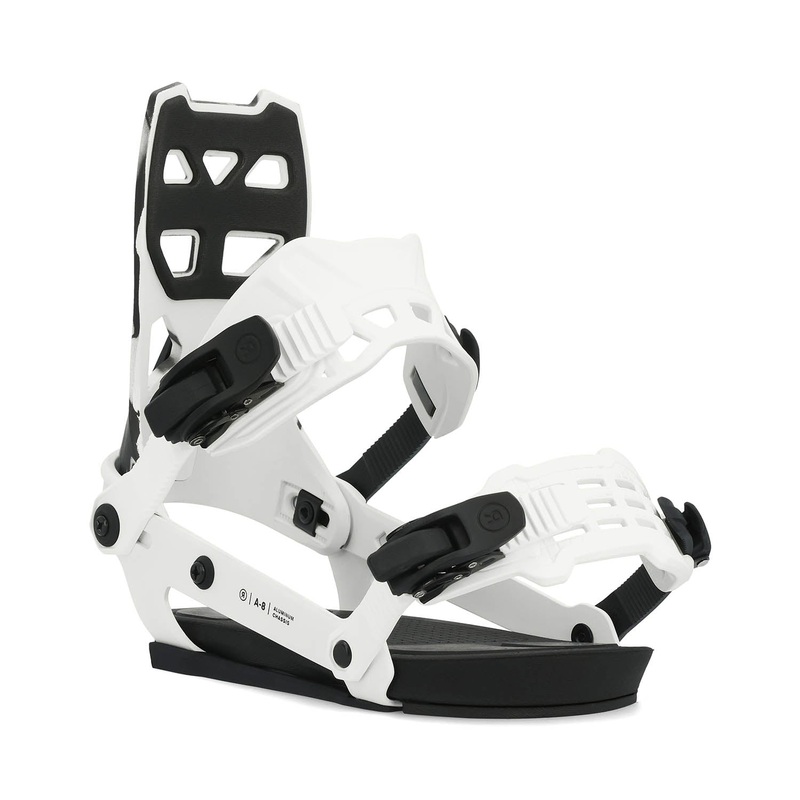 A-8 Snowboard Bindings 2024|Medium (UK 5-9)|Large (UK 9-14+)|White