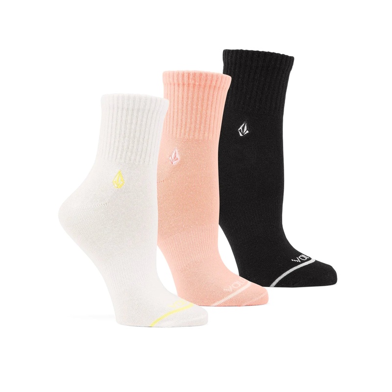 Calcetines Mujer Volcom The New Crew – Multi (Pack 3)