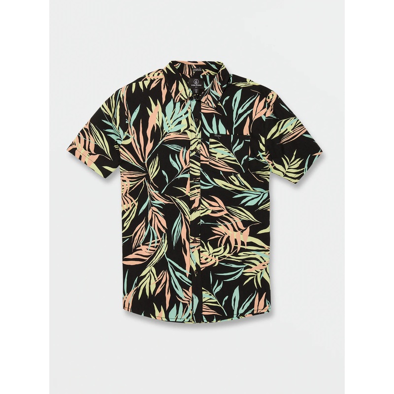 Camisa Volcom Bleeding Leaf – Black