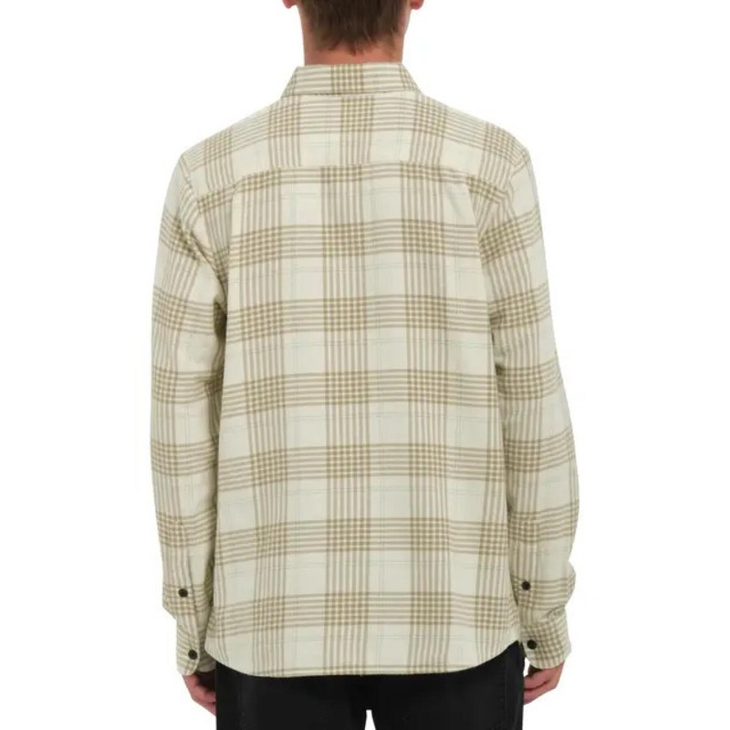 Camisa Volcom Caden Plaid – Dirty White