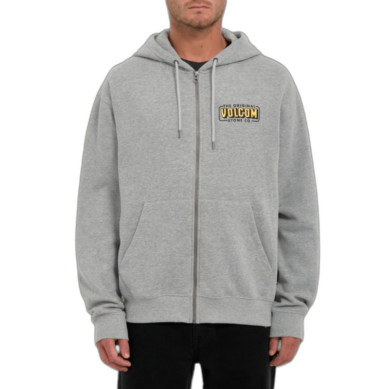 Sudadera con cremallera Volcom Watanite – Heather Grey