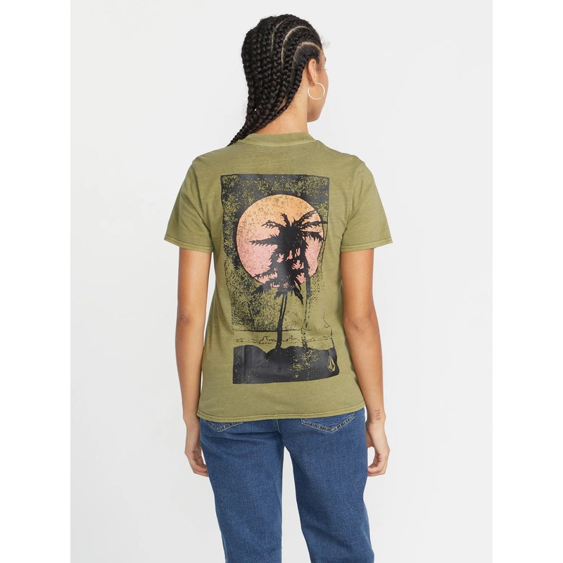 Camiseta Chica Volcom Lock It Up – Moss